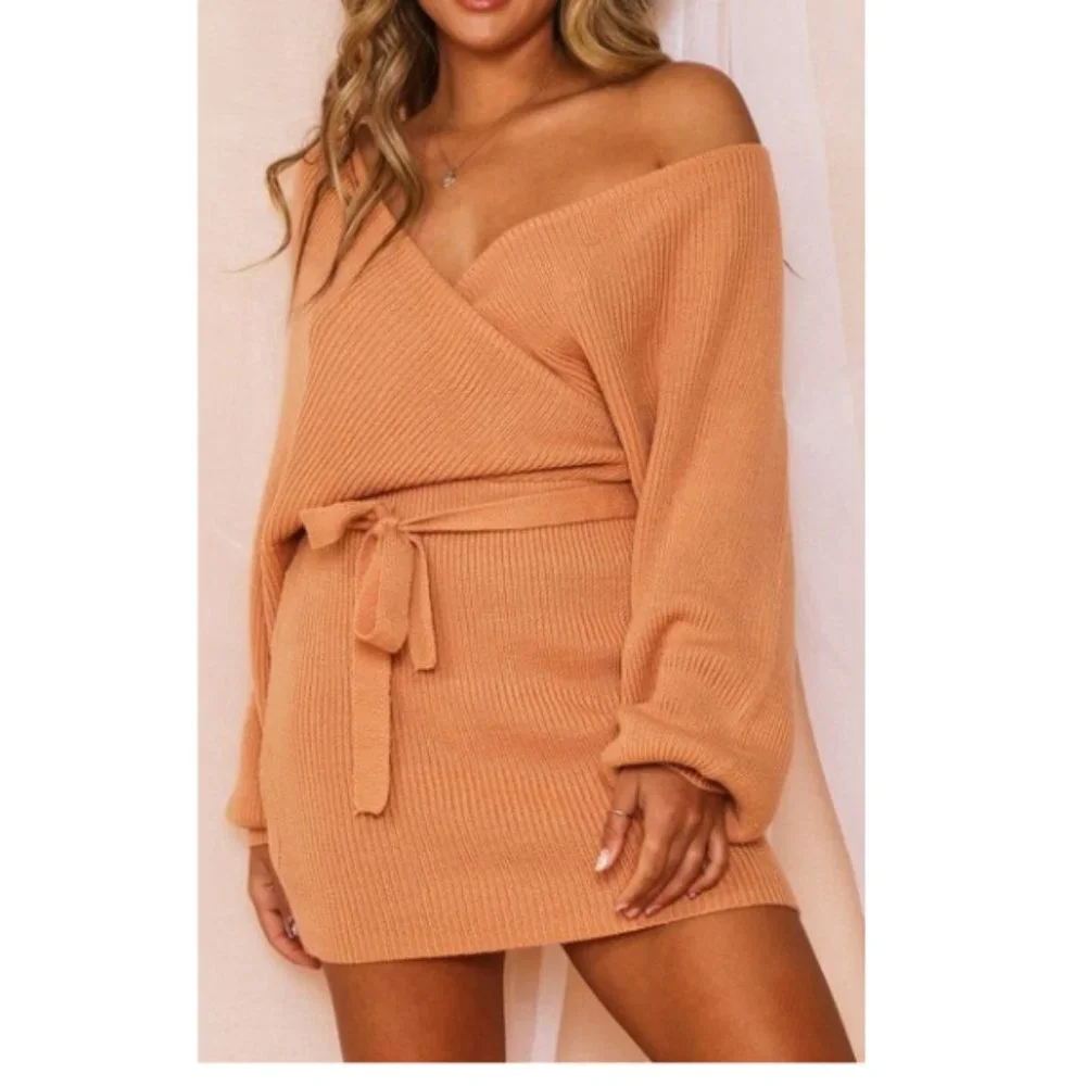 Sweater Knit Mini Dress - Picture 2 of 5